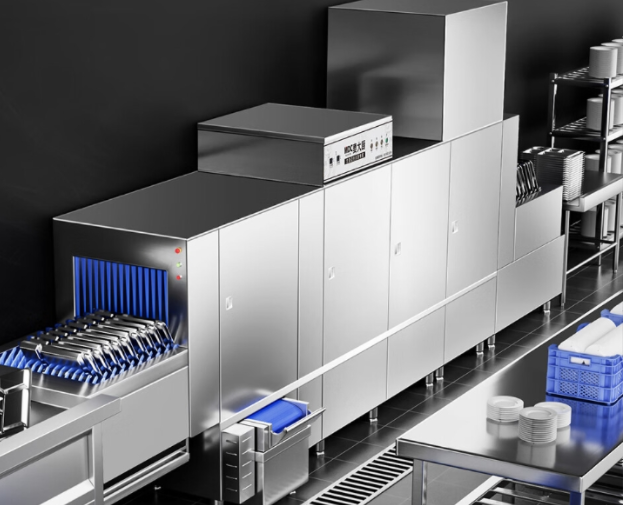 西餐厅优雅之选：专业长龙洗碗机，保持餐具如艺术品般光泽