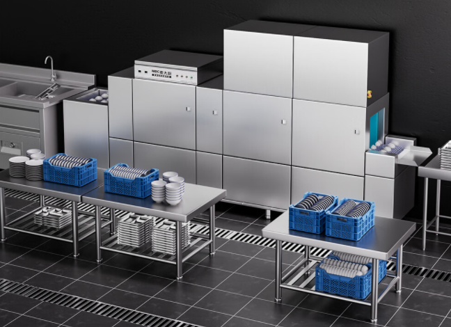 餐饮后厨设备升级指南：揭盖洗碗机与长龙洗碗机，如何选？